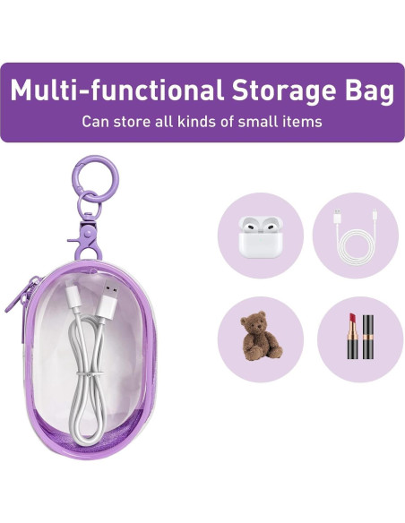 Bolsa de Almacenamiento Multifuncional Linsaner 2Pack Rosa + Púrpura