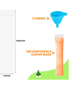 Bolsas Desechables para Helados Wercokt - 150 Unidades Sin BPA 2