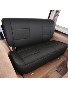 Funda de Asientos AOMSAZTO para Jeep Wrangler YJ 1987-1990 Negro 2