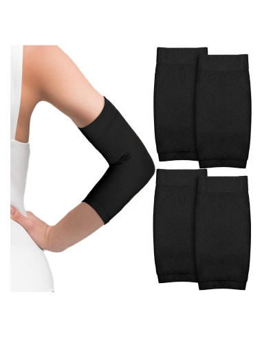 Mangas Cubiertas de Tatuaje Vicenpal - 2 Pares - Negro