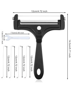 Cortador de Queso de Alambre Gosknor 6 Piezas Acero Inoxidable 2
