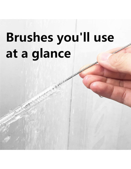 Cepillos de limpieza de tubos Rotema, 10 unidades, acero inoxidable