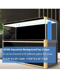 Fondo de Acuario Doble Cara XCNO 29.5x63.5cm Azul Negro 2
