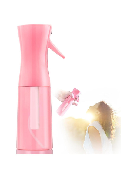 Botella de Spray Continua Leaflai 200ml Rosa para Cabello y Hogar