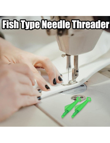 10 Enhebradores Automáticos de Agujas OTXKXBLP Verde