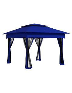 Carpa Plegable Adigyco 3.25x3.25m Azul con Malla