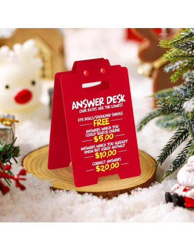 Letrero de Escritorio Divertido FACAJO Rojo 16x9 cm