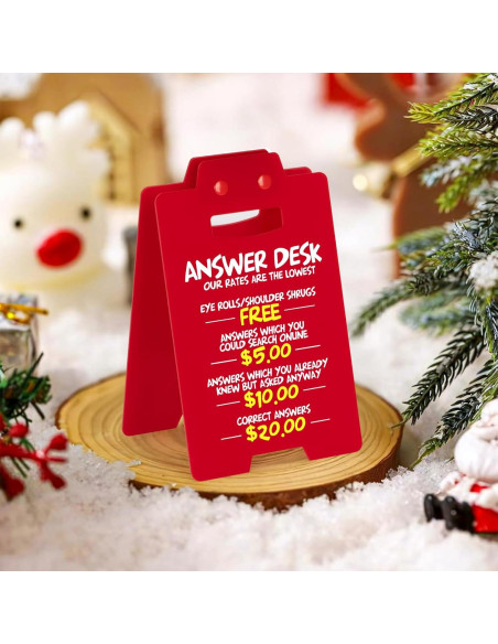 Letrero de Escritorio Divertido FACAJO Rojo 16x9 cm