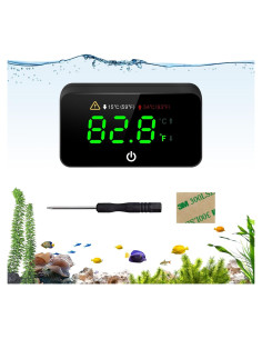 Termómetro Digital para Acuarios Moonorange MO-Thermometers-B, Pantalla LED