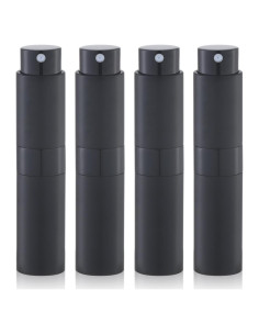 Botellas Rellenables de Perfume Lulupack 8ml - Set 4 Pcs Negro