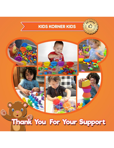 Osos de Conteo Jumbo Kids Korner - 48 Piezas para Preescolar