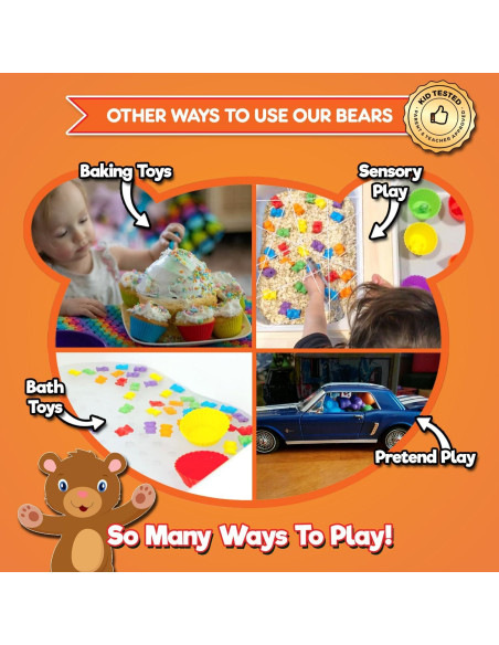 Osos de Conteo Jumbo Kids Korner - 48 Piezas para Preescolar