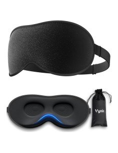 Máscara de Sueño Vynix 3D Antifaz Ocular Ajustable Negro