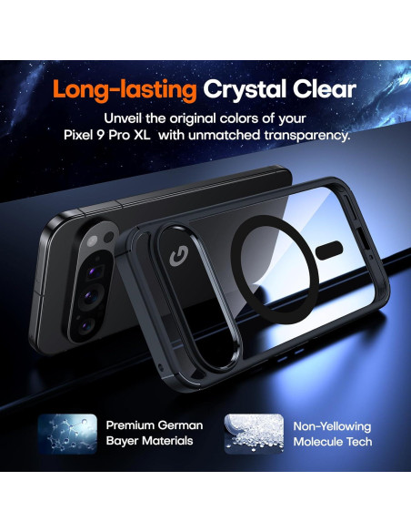 Funda TAURI para Google Pixel 9 Pro XL, Protección Militar, Negra