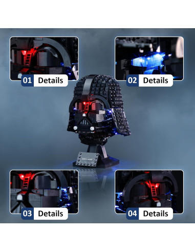 Kit de luces LED para casco Darth Vader Lego 75304