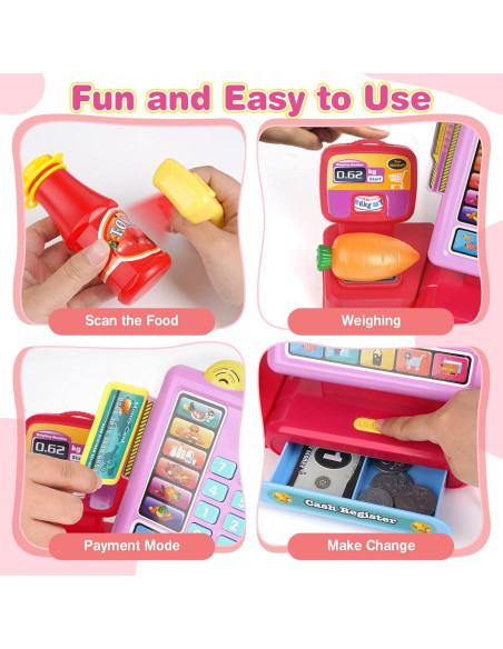 Caja Registradora Dreamon con Calculadora y Comida de Juguete