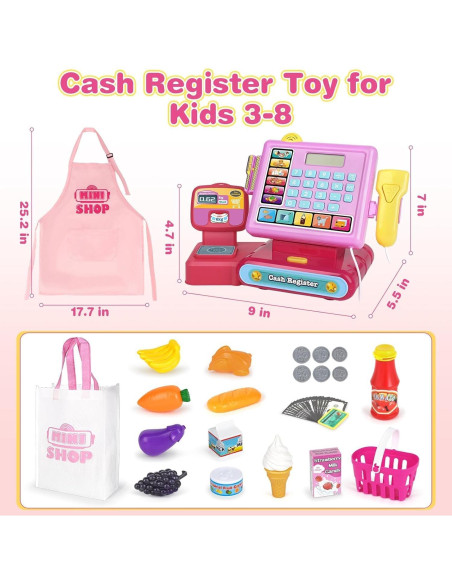 Caja Registradora Dreamon con Calculadora y Comida de Juguete