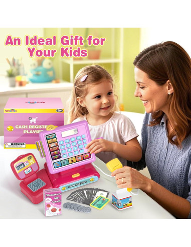 Caja Registradora Dreamon con Calculadora y Comida de Juguete