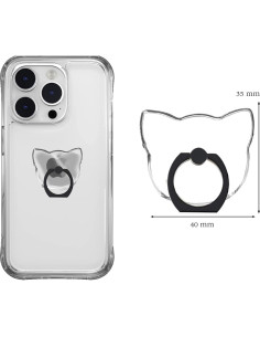 Soporte de Anillo Transparente SKYPIA para Teléfonos - Paquete de 4 2