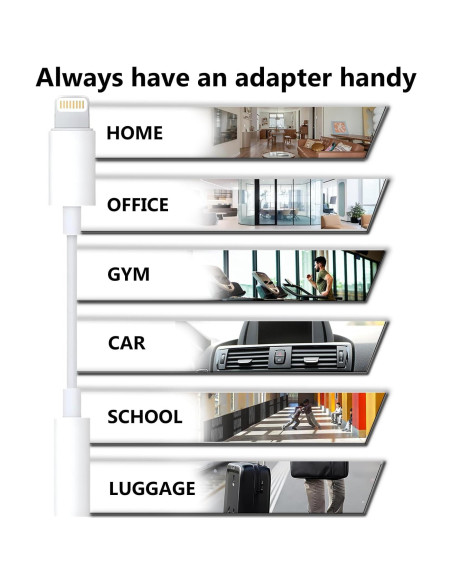 Adaptador de Audio Lightning a 3.5mm Untvie - 2 Paquete