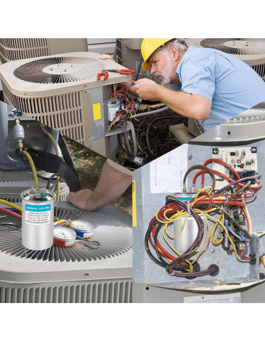 Capacitor AC CBB65B 40+5 uF 370/440V Doble Función