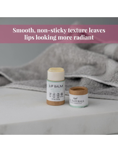 Bálsamo Labial Natural J&L Naturals - Bergamota y Lavanda, Dúo 2 Piezas