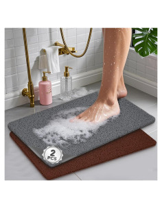 Alfombrillas de baño antideslizantes Feikteey 61x41cm (2 unidades)