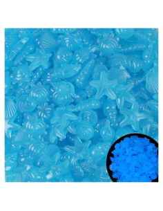 Piedras Luminiscentes para Acuario Kaiyuan Dinastía 100pc Azul