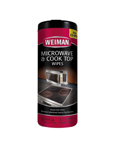 Toallitas de limpieza Weiman para microondas y estufas - 120 unidades