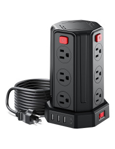 Regleta de Sobretensión SMALLRT 2M con 12 Salidas y 4 USB