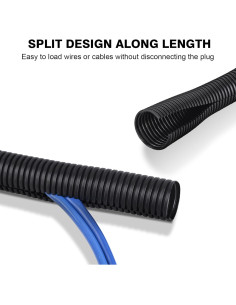 Tubo de Loom de Alambre CrocSee 3.05 m Retardante de Llama Negro 2