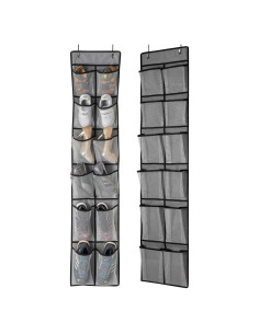 Organizador de Zapatos sobre la Puerta KEEPJOY 2 Paquetes 12 Bolsillos