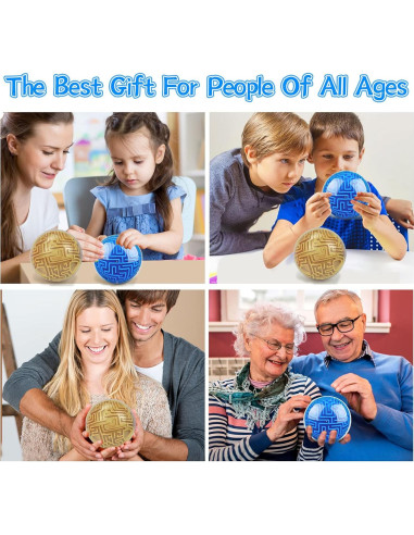 Juego de 2 Bolas Laberinto 3D Hymaz - Desafíos Mágicos