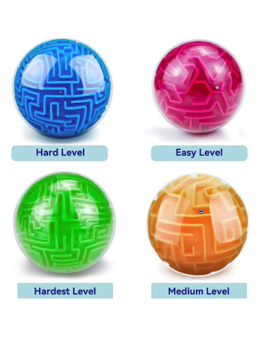 Juego de 2 Bolas Laberinto 3D Hymaz - Desafíos Mágicos