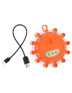 Baliza LED de Emergencia AK Recargable con Base Magnética