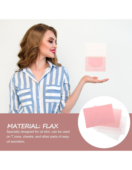 300 Hojas Absorbentes de Aceite Facial FRCOLOR - Papel Ultra Delgado