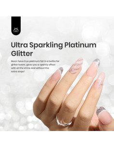 Esmalte en Gel Brillo Plateado Beetles 7ml - Ecológico y Fácil Aplicación 2