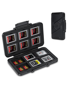 Soporte de Almacenamiento JJC para 12 CFexpress Tipo B y 24 TF