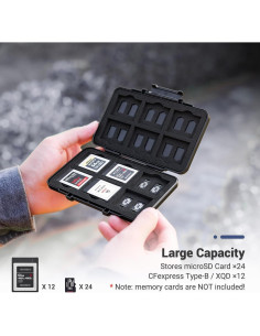 Soporte de Almacenamiento JJC para 12 CFexpress Tipo B y 24 TF 2