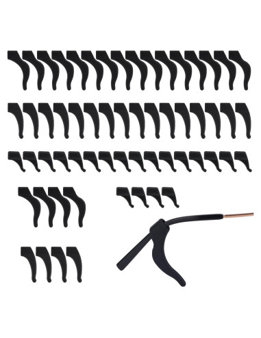 30 Pares de Agarraderas de Gafas de Silicona Antideslizantes