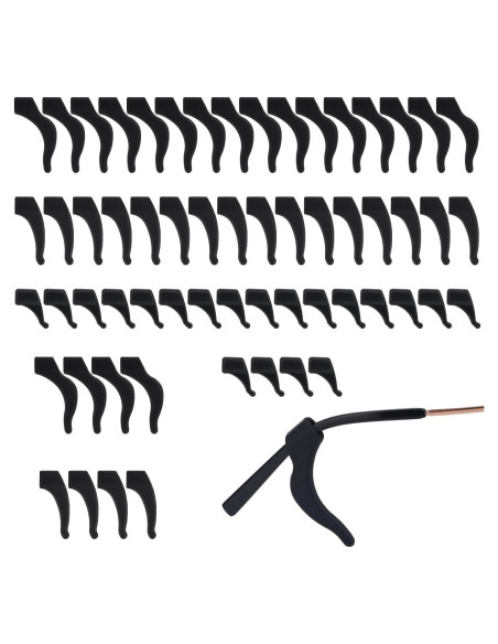 30 Pares de Agarraderas de Gafas de Silicona Antideslizantes