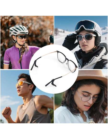 30 Pares de Agarraderas de Gafas de Silicona Antideslizantes