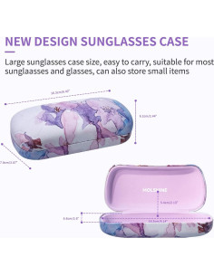 Funda Dura para Gafas de Sol Molshine Grande con Paño 2