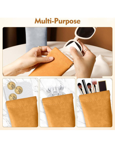 Paquete de 4 Estuches Suaves para Gafas PU - Universal