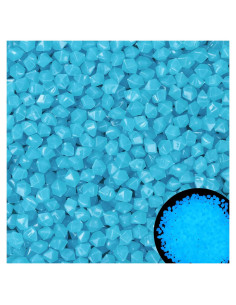 300 Piedras Brillantes en la Oscuridad Azul - Decoración Jardín