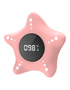 Termómetro de Baño Flotante Ledfaah Rosa para Bebés