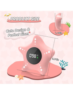 Termómetro de Baño Flotante Ledfaah Rosa para Bebés 2
