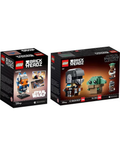 Set LEGO Star Wars Ahsoka Tano y Mandalorian BrickHeadz 2