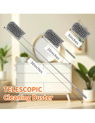 Plumero Telescópico TIMIVO 360 Lavable para Hogar y Coche