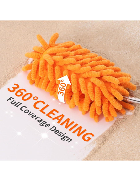 Plumero Telescópico TIMIVO 360 Lavable para Hogar y Coche